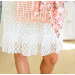 NEW 123 AMORE women's casually jelly tote bag in pink